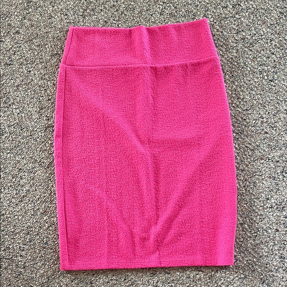 LuLaRoe Vibrant Pink Pencil Skirt